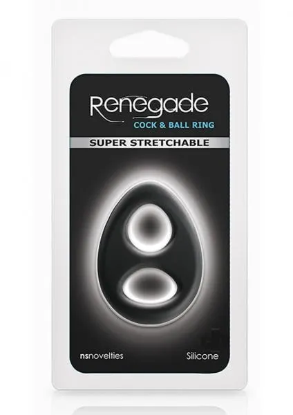 Renegade Romeo Soft Cock Ball Ring Black NS Novelties Male Sex Toys Renegade Romeo Soft Cock Ball Ring Black NS Novelties Male Sex Toys