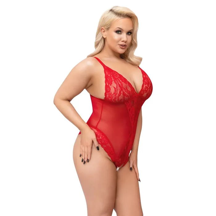 Anal Cottelli Collection Cottelli Curves Crotchless Body Red Anal Cottelli Collection Cottelli Curves Crotchless Body Red