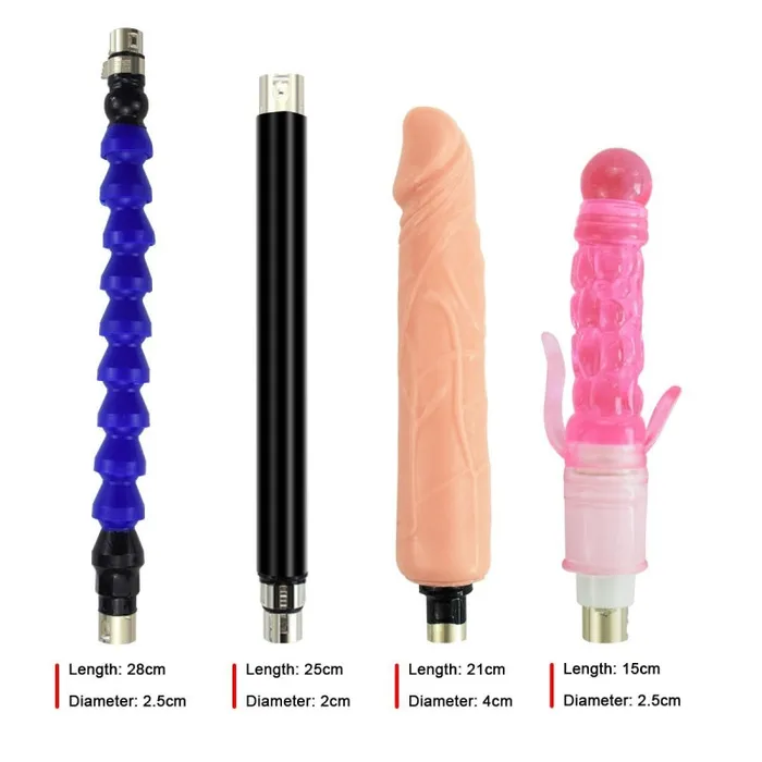 SexyPlay Female Sex Toys DSA2F Auto Thrusting Sex Machine with 8 Attachments Kit