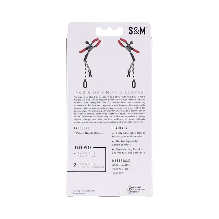 Sportsheets Nipple Clitoral Toys SS SM Exs Ohs Nipple Clamps
