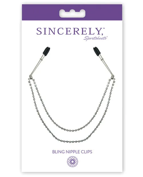 Midnight by Sportsheets Bling Nipple Clips Sportsheets Anal