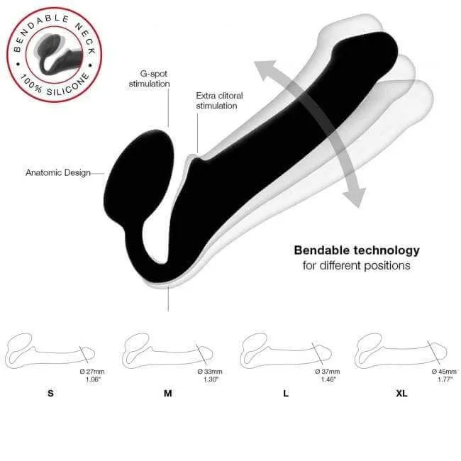 Female Sex Toys Strap On Me Strap On Me SemiRealistic Bendable Strap On
