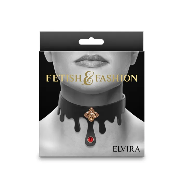 Fetish Fashion Elvira Collar Black NS Novelties Anal