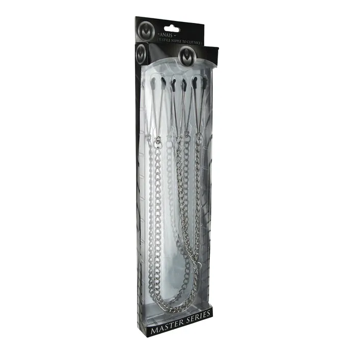 XR Brands Couples Master Series Nipple to Clit Tweezer Clamp Set