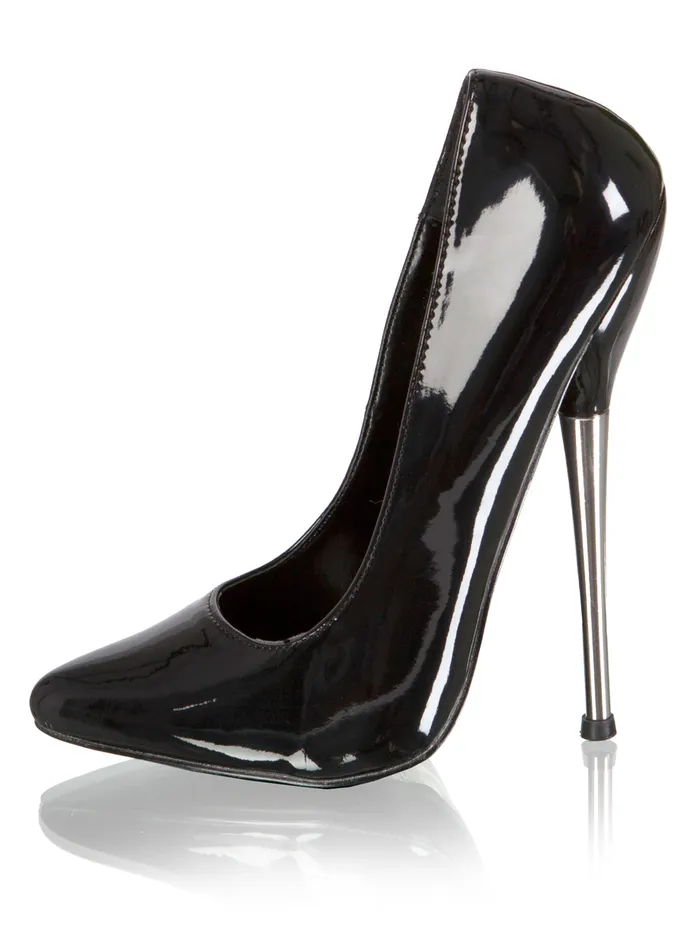Anal HonourSkintwocom Black Metal Heel Court Shoe UK 7 Anal HonourSkintwocom Black Metal Heel Court Shoe UK 7