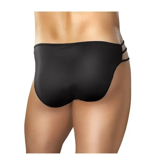 Anal Male Power Nylonspandex Cage Brief Black Anal Male Power Nylonspandex Cage Brief Black
