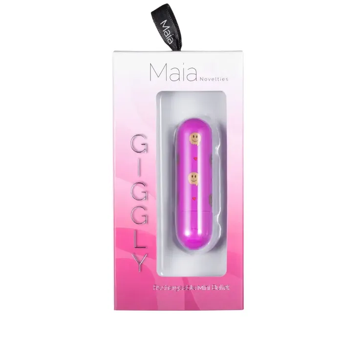 Giggly Super Charged Mini Bullet W Smiley Face Pattern Maia Toys Female Sex Toys Giggly Super Charged Mini Bullet W Smiley Face Pattern Maia Toys Female Sex Toys