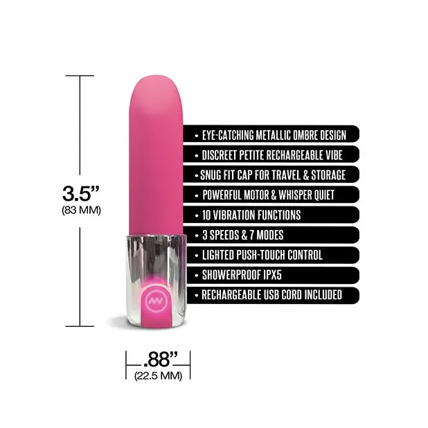 Global Novelties LLC Nixie Smooch Rechargeable Lipstick Vibrator Female Sex Toys Global Novelties LLC Nixie Smooch Rechargeable Lipstick Vibrator Female Sex Toys