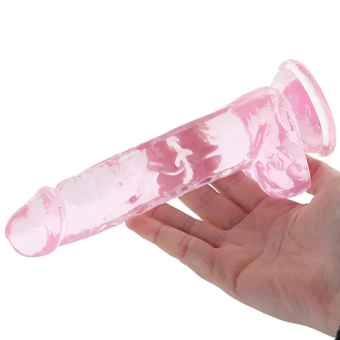 Naturally Yours 7 Inch Crystalline Dildo in Rose Blush Dildos Naturally Yours 7 Inch Crystalline Dildo in Rose Blush Dildos