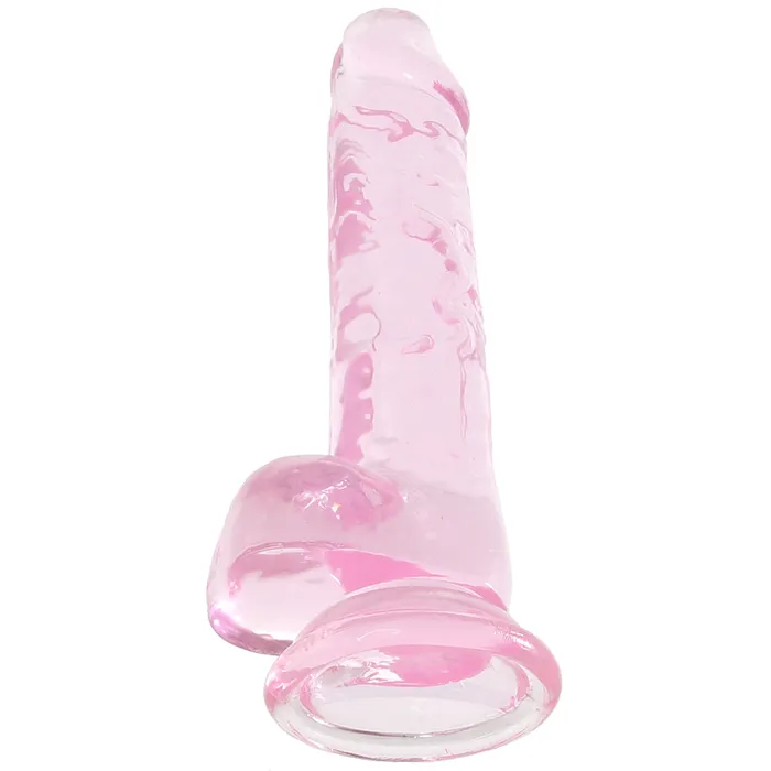 Naturally Yours 7 Inch Crystalline Dildo in Rose Blush Dildos Naturally Yours 7 Inch Crystalline Dildo in Rose Blush Dildos