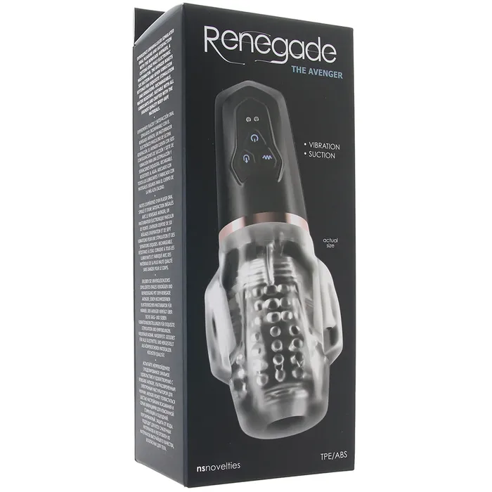 Renegade Avenger Vibrating Suction Stroker ns novelties Male Sex Toys